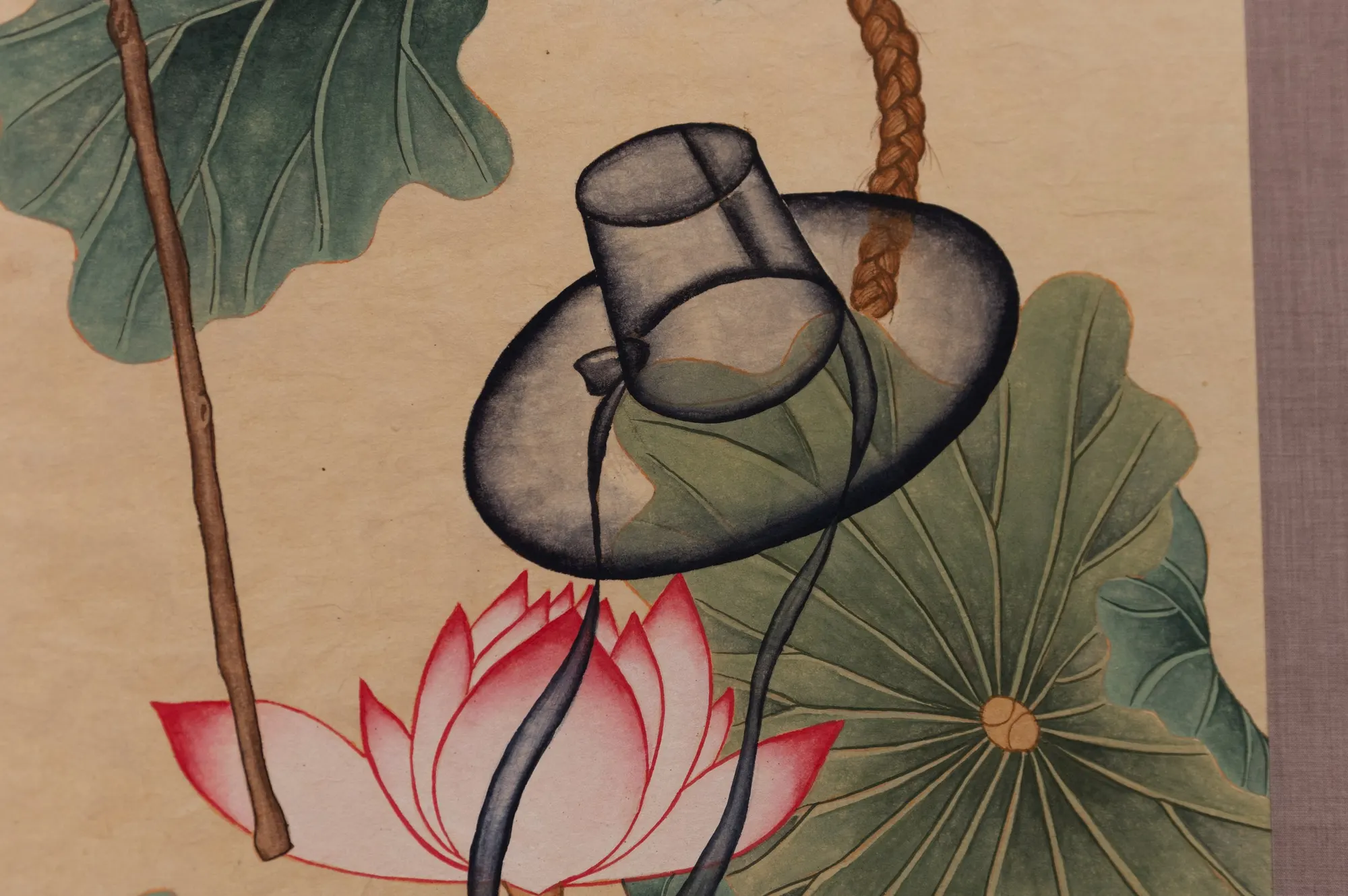 Did I Jump, or Was I Pushed to be a Filial Daughter?, 2025, Korean Pigment on Korean Mulberry Paper, 15 x 58 in each — view 6 of 7