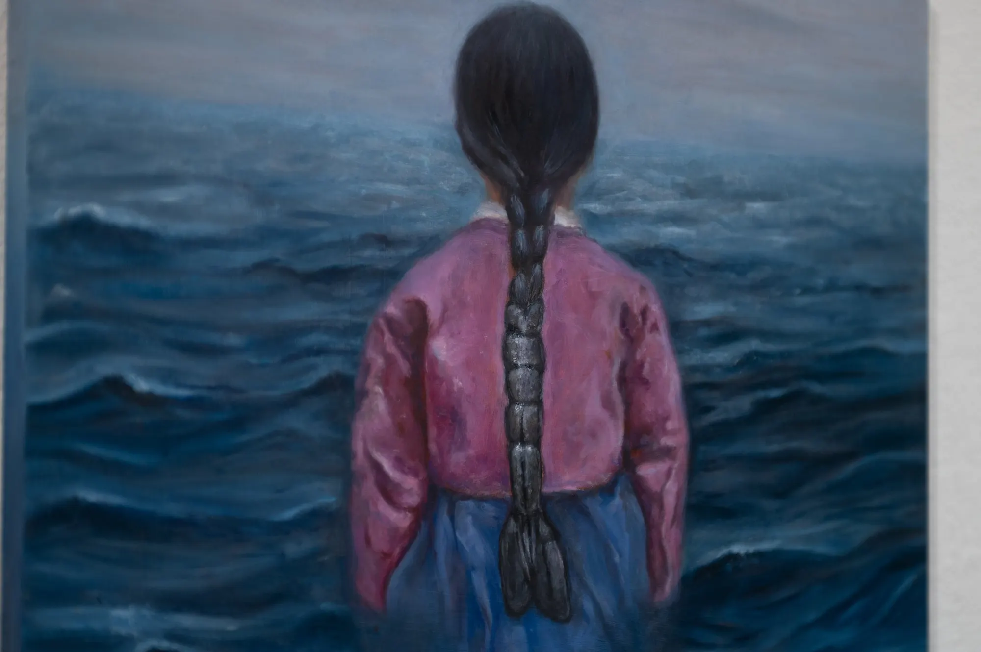 Blue Tears (2025) by Yoon Lee, Oil on Wood — image 2 of 6
