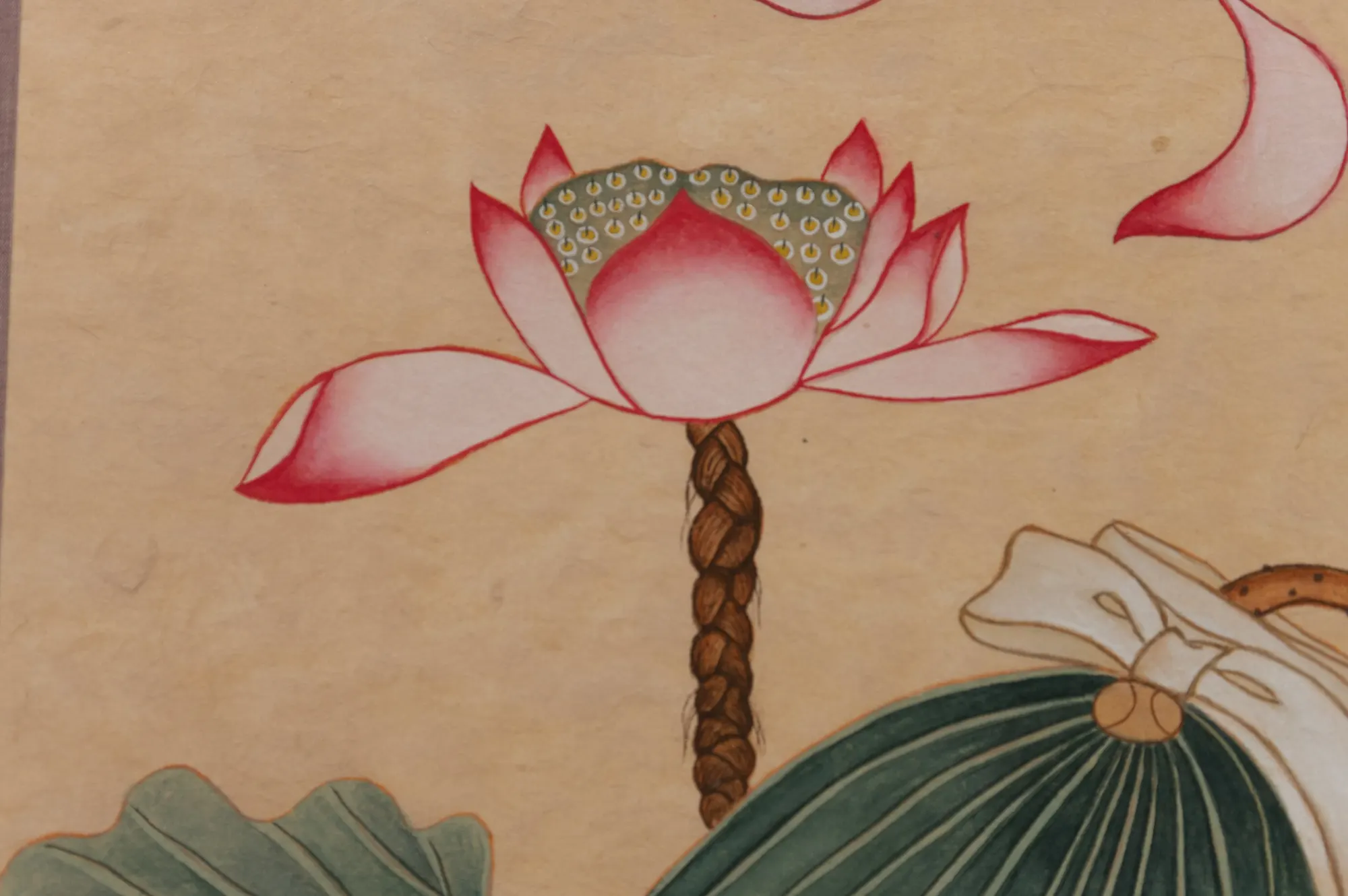 Did I Jump, or Was I Pushed to be a Filial Daughter?, 2025, Korean Pigment on Korean Mulberry Paper, 15 x 58 in each — view 3 of 7