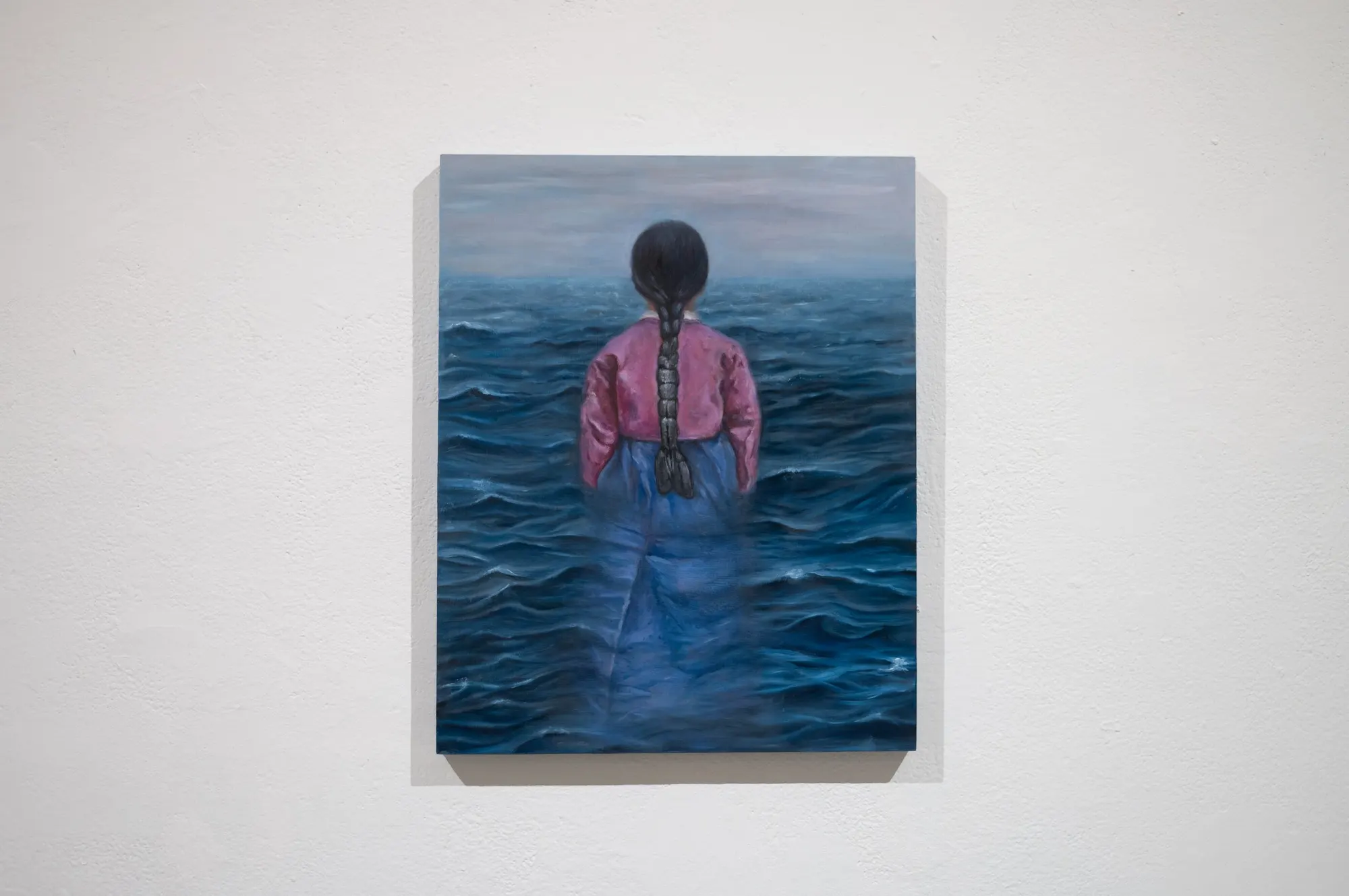 Blue Tears (2025) by Yoon Lee, Oil on Wood — image 1 of 6