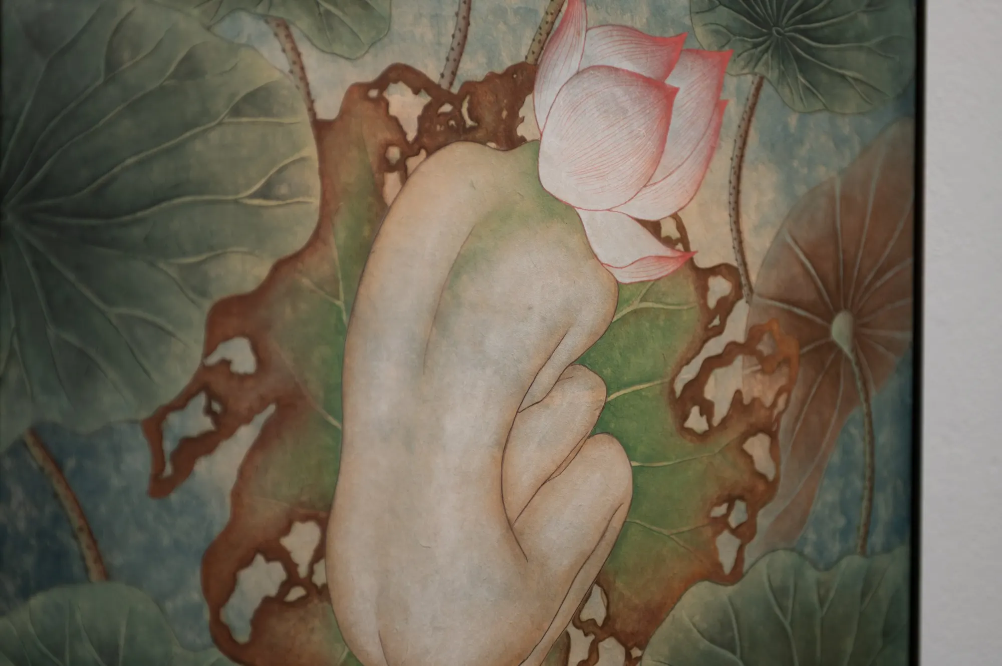 Last Bloom, 2025, Korean Pigment on Korean, Mulberry Paper, 24 x 20 in — view 2 of 6