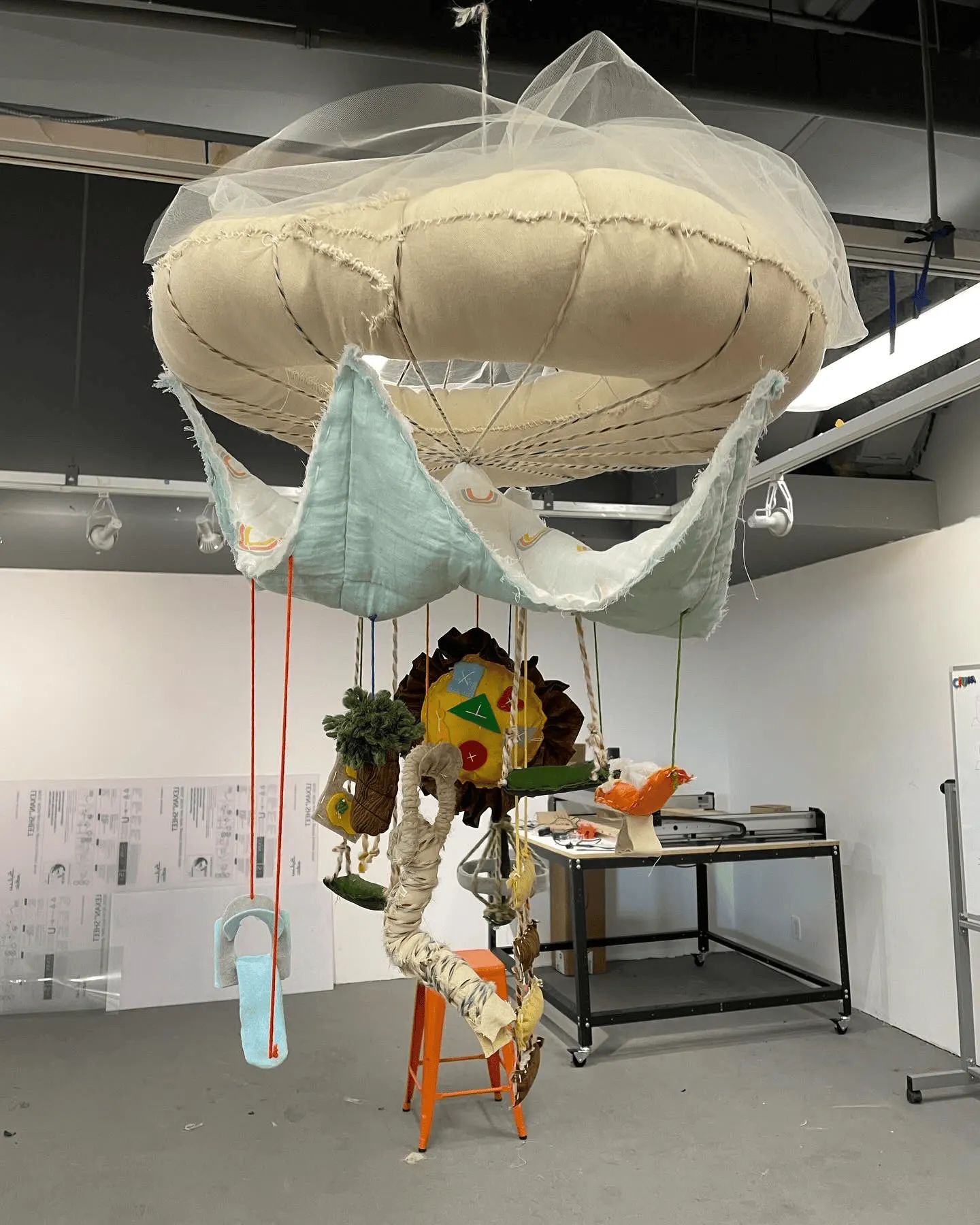 Playground (2024) by Yoon Lee, Cotton, Felt, and String — image 7 of 7