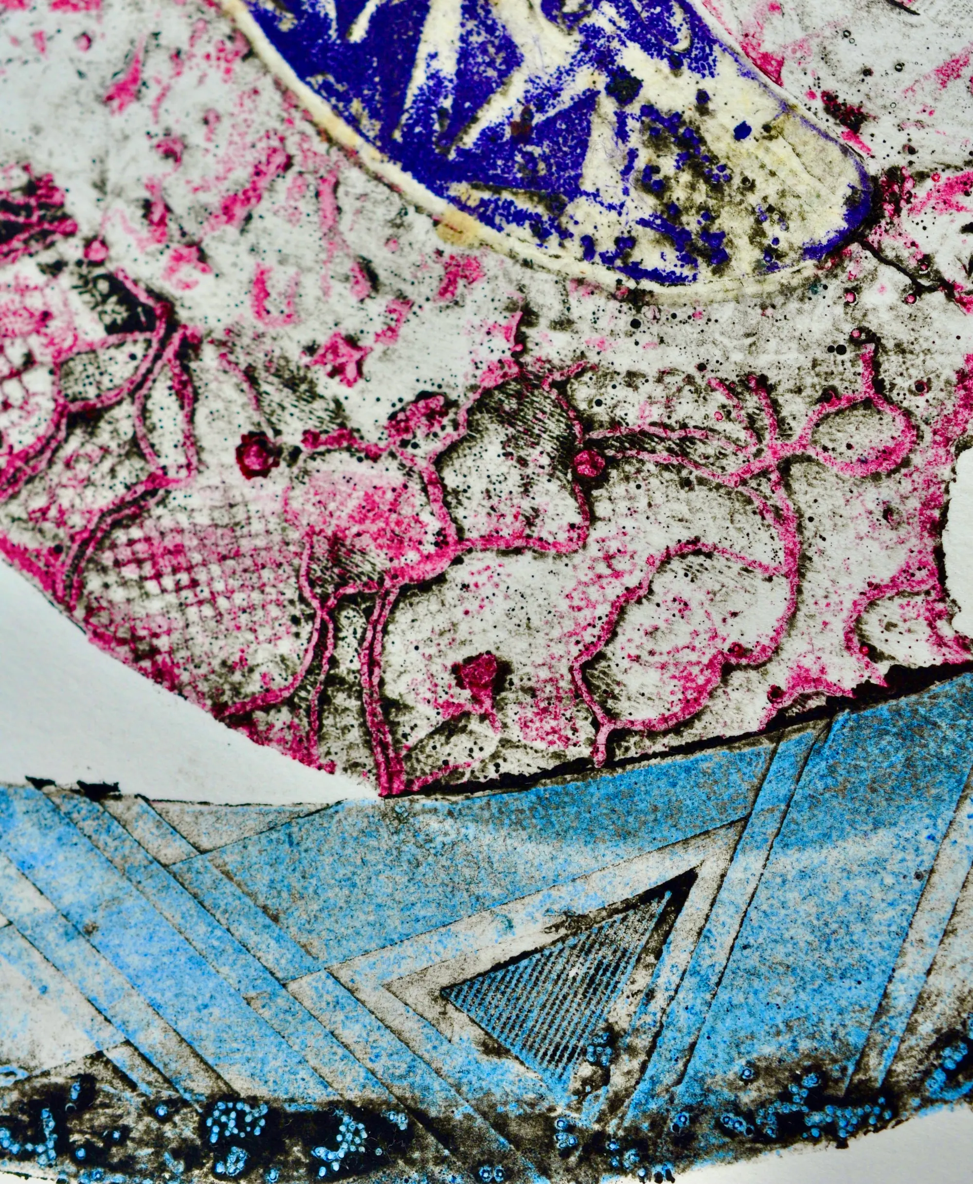 Breakaway (2023) by Yoon Lee, Collagraph on Rives BFK paper. Chine-colle. — image 5 of 7