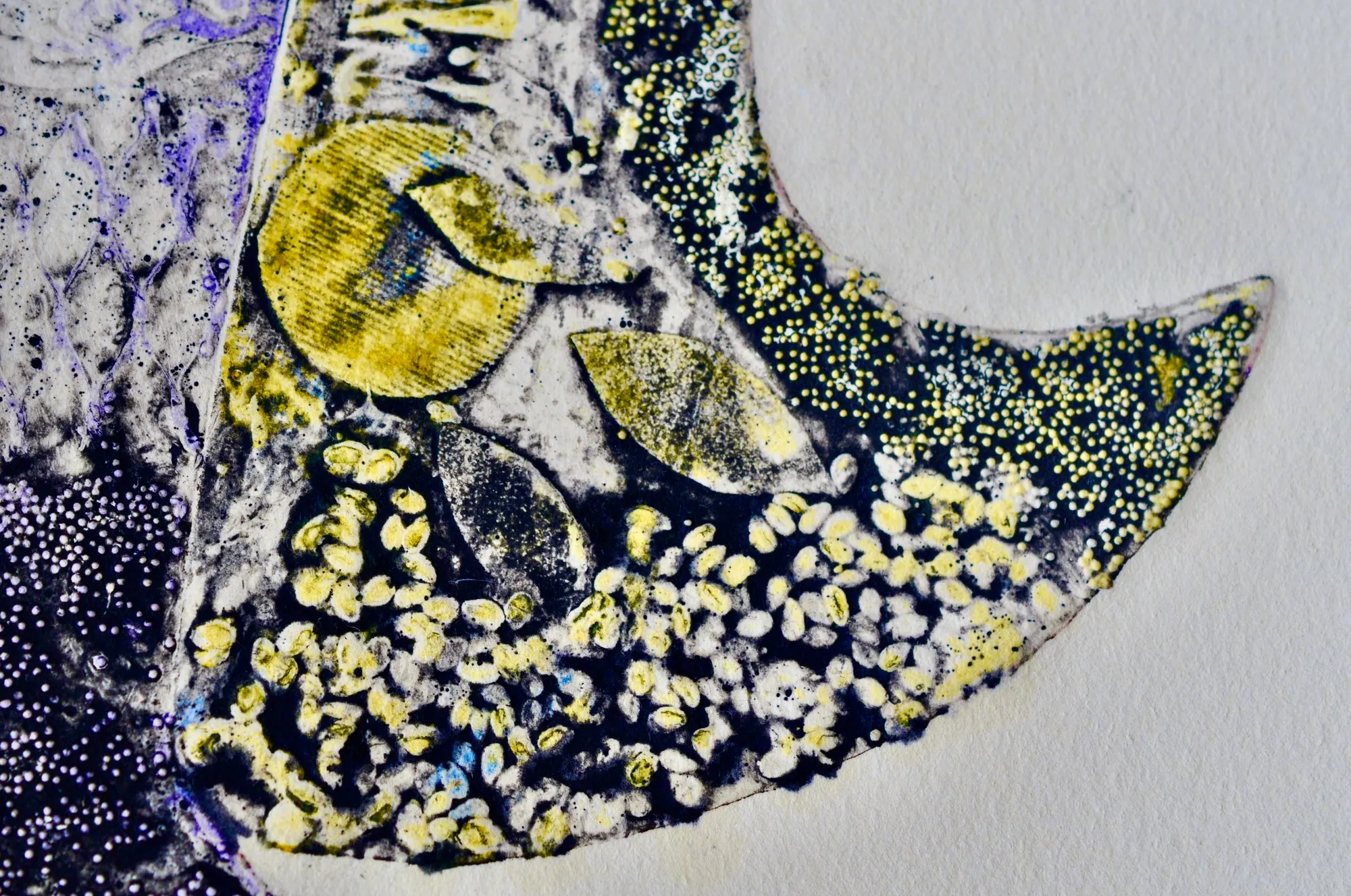 Breakaway (2023) by Yoon Lee, Collagraph on Rives BFK paper. Chine-colle. — image 6 of 7