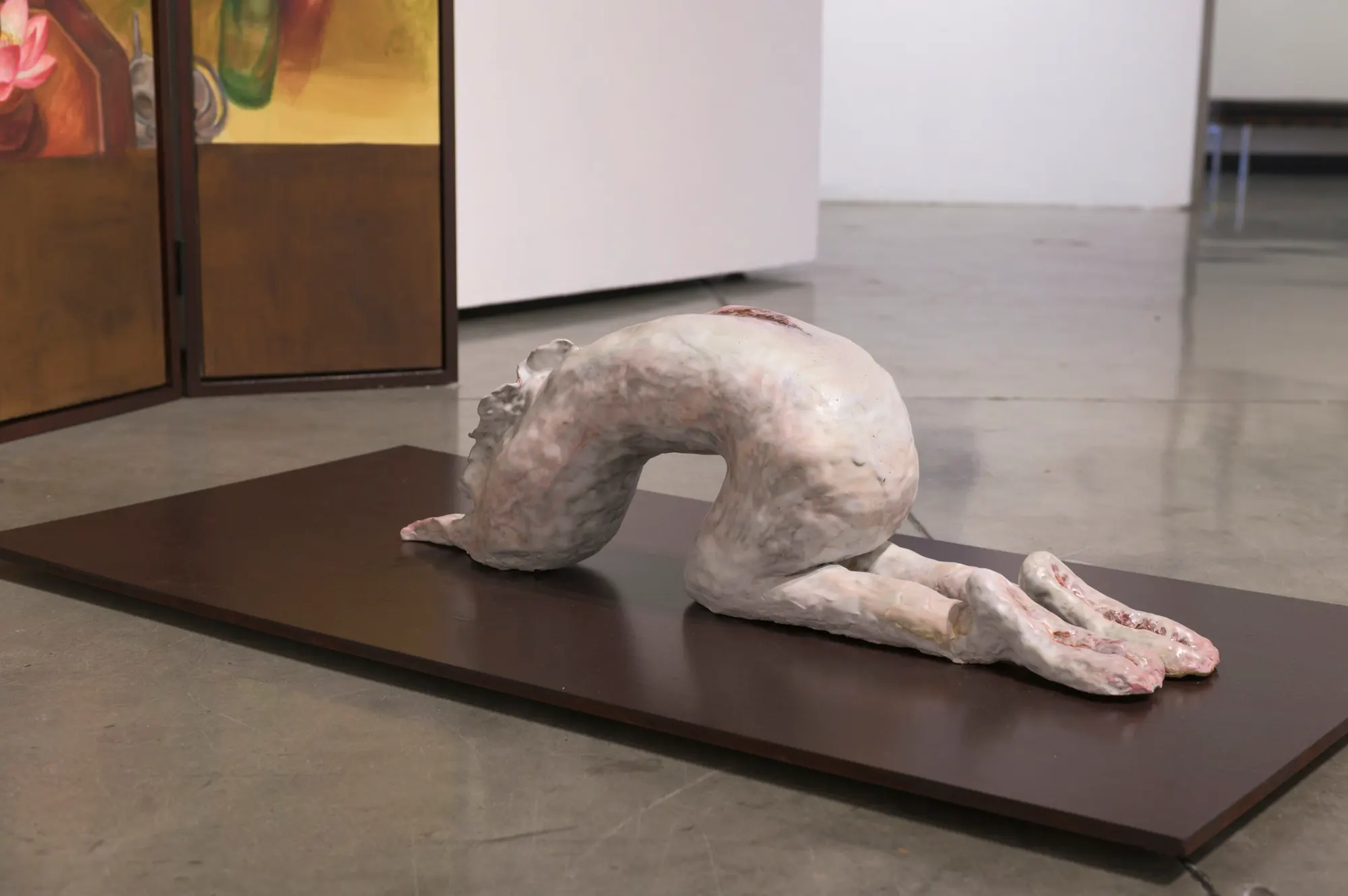 What Carries Behind (2026) by Yoon Lee, Acrylic on canvas, wood, and ceramic — image 5 of 6