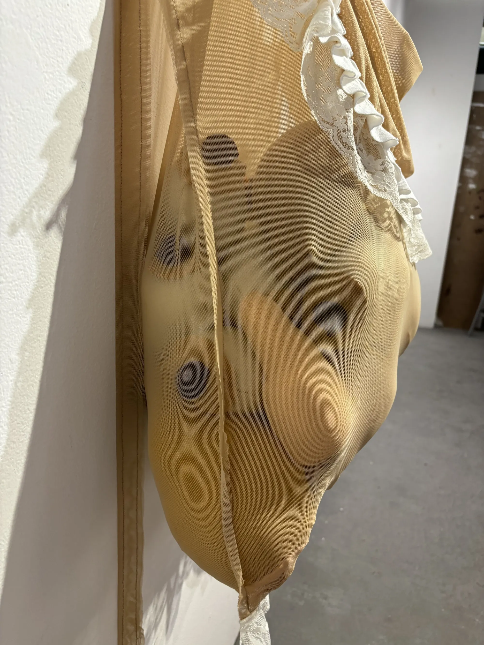Burden (2025) by Yoon Lee, Felt, Wool, Stockings, and Strings — image 4 of 5