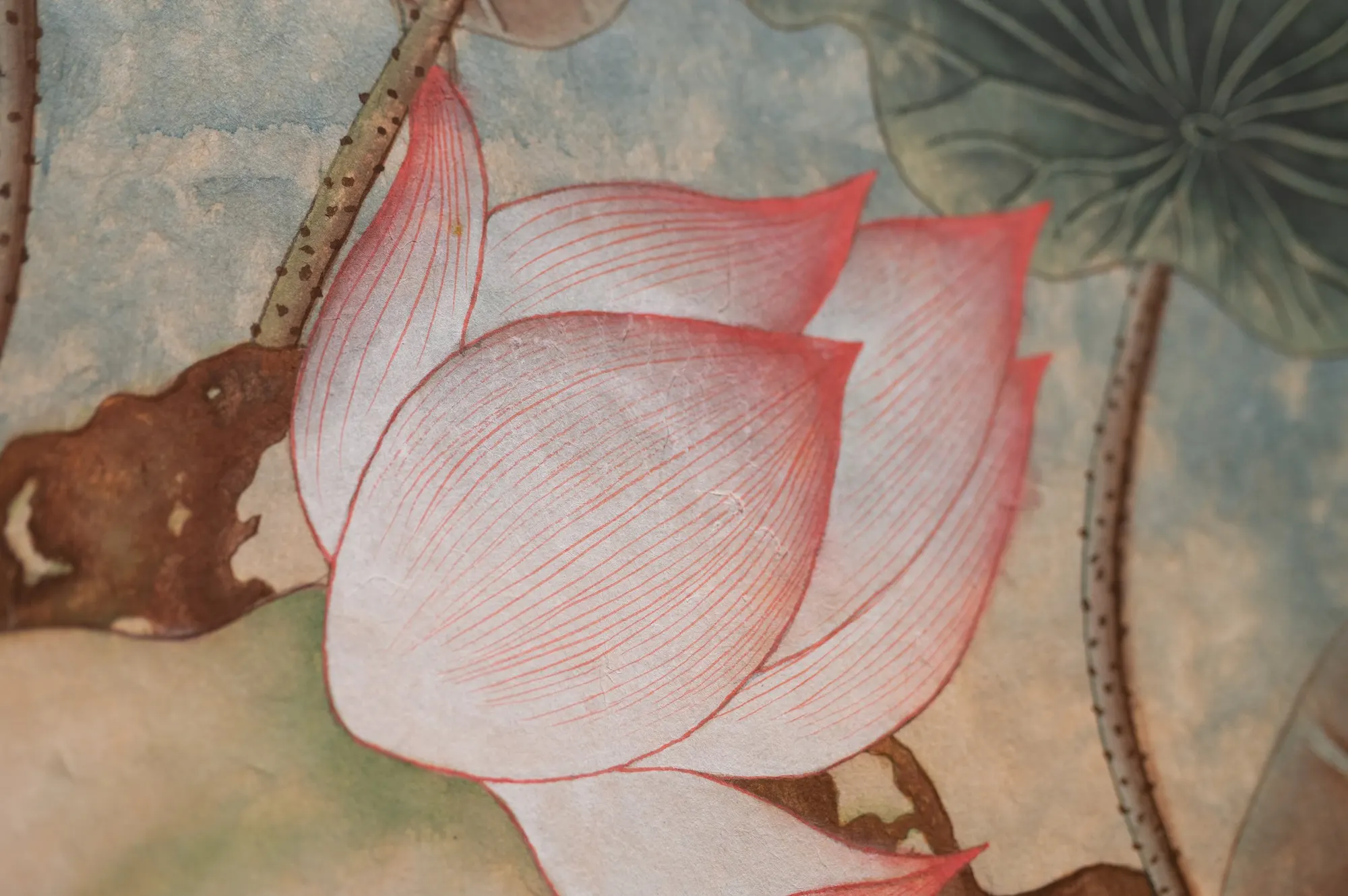 Last Bloom (2025) by Yoon Lee, Korean Pigment on Korean Mulberry Paper — image 2 of 5