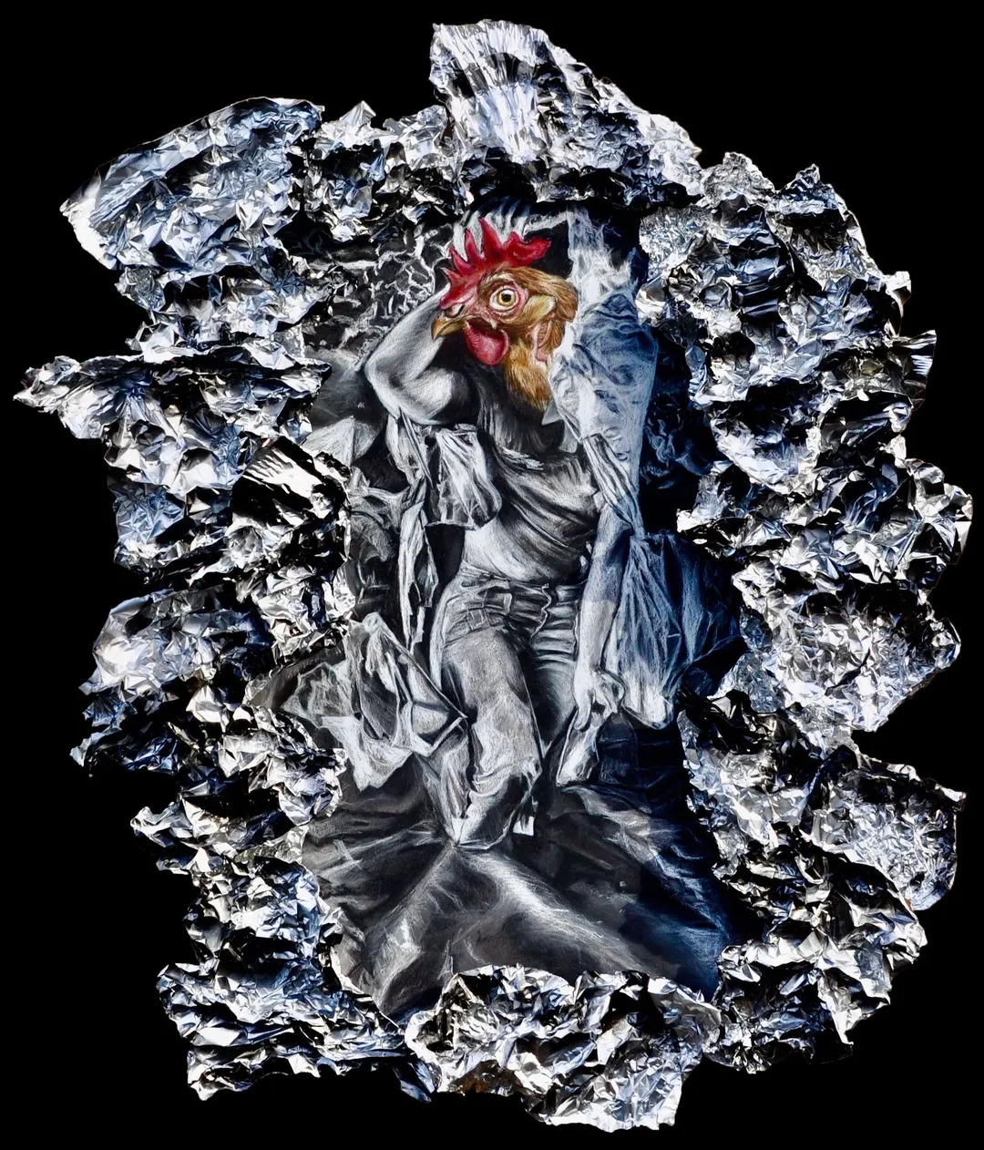 Artwork by Yoon Lee — new foil chicken copy