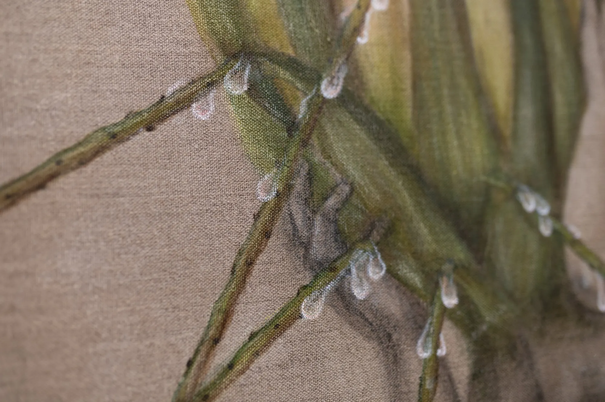 Untitled 2025 Acrylics, Charcoal, and Color Pencils on Linen 30 x 40 in — view 7 of 7
