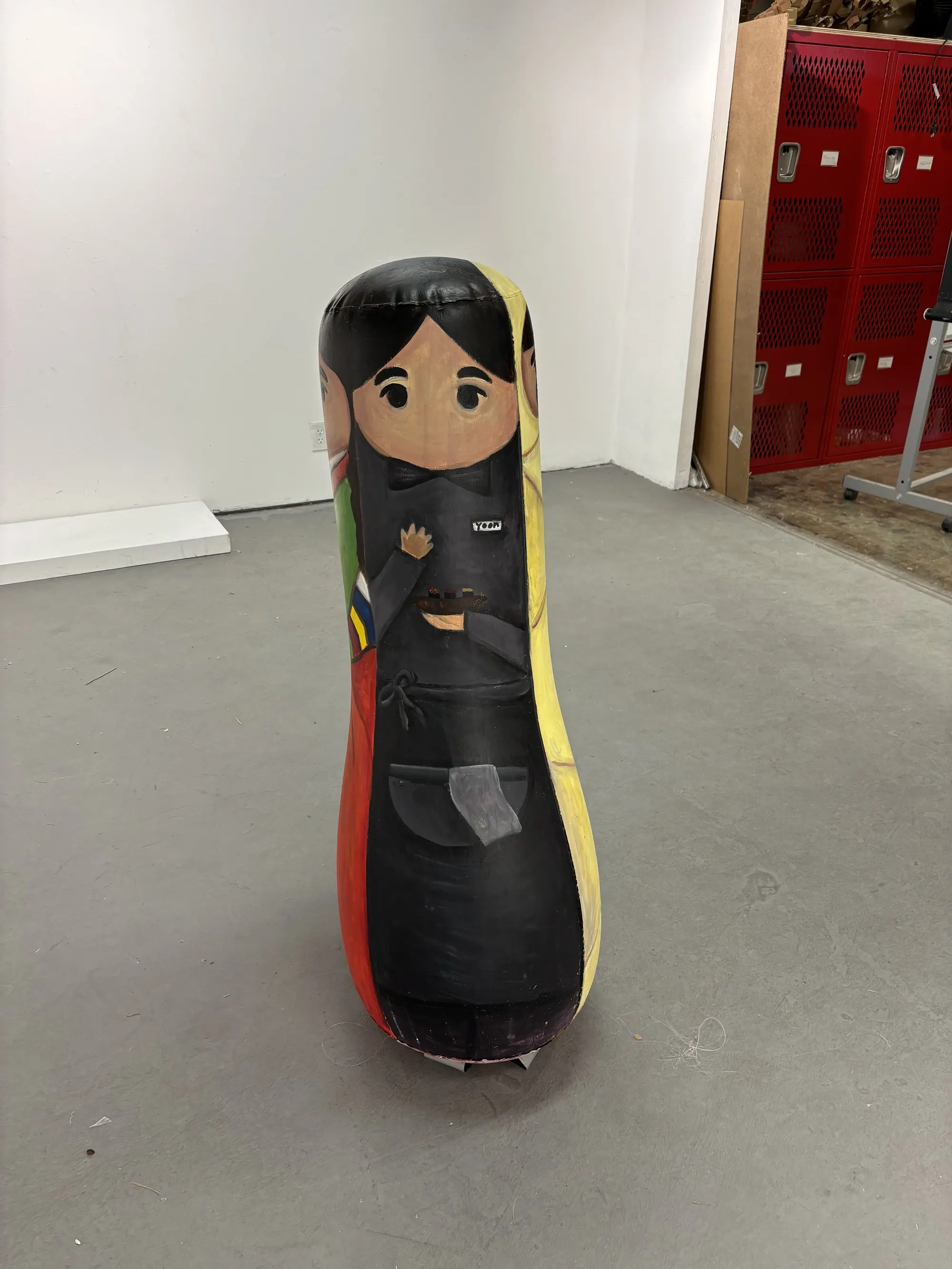 Persona (2024) by Yoon Lee, Acrylics on a Punching Bag — image 3 of 4